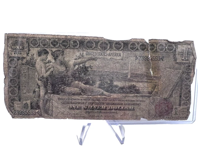 1896 $1 Large Educational Silver Certificate. Lot.31
