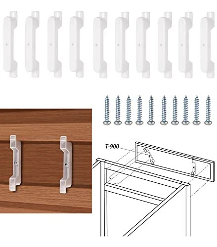 False Front Cabinet Clips, Hosrnovo 4 1/2 Opening False Front Connector 10 Pa...