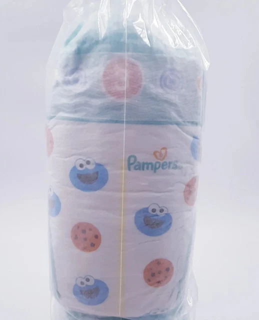 RARE NEW Sesame Street Cookie Monster Pampers baby size 3 diapers Pack of 50