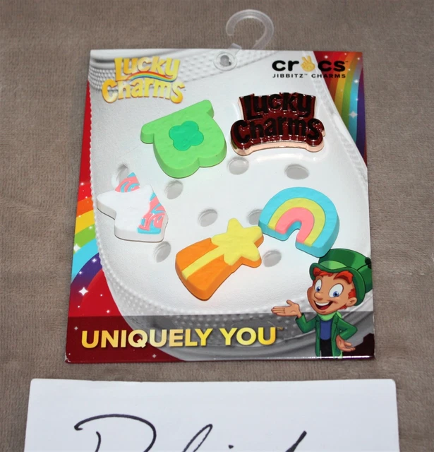 LUCKY CHARMS X Crocs Jibbitz LIMITED EDITION 5 Pack New "Magically