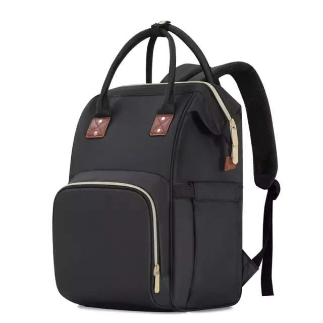 Large Capacity Baby Bag - Travel Diaper Bag Maternity Nappy Backpack (BLACK)