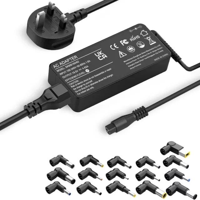 90W Universal AC Laptop Charger with 16 Tips Adapter Power Supply SEE DESCRIPTIO