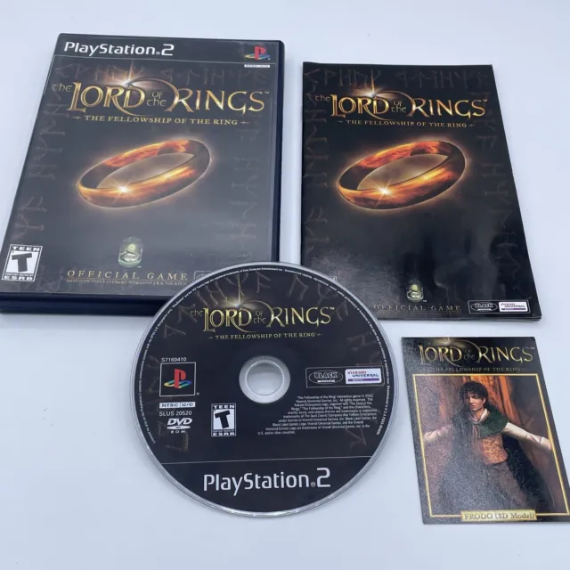 PS2 - Lord of the Rings: Fellowship of the Ring *Complete w/ Card*