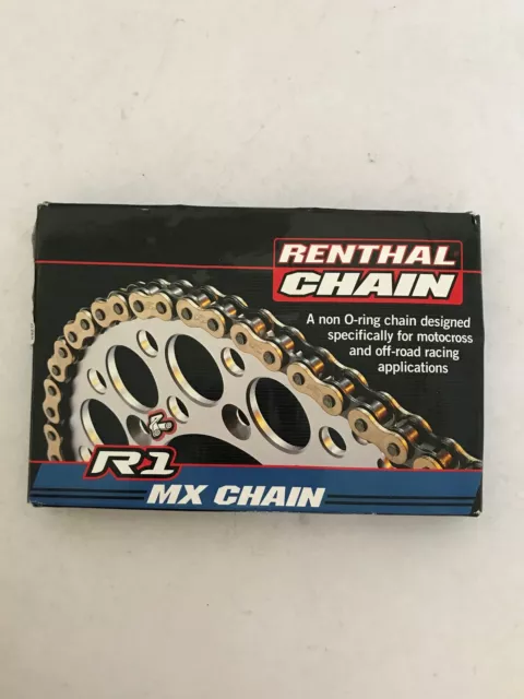 Chain Transmission RENTHAL 428 R1 Works Gold/Black 124 Link