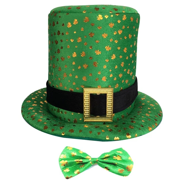 10X(GREEN TOPPER . 's Day Hat Green Top Hat Fun Leprechaun Hats1042 £49