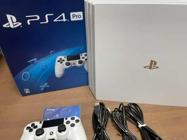 Playstation4 Pro Ps4 Console Glacier White 1tb Cuh-7000bb02