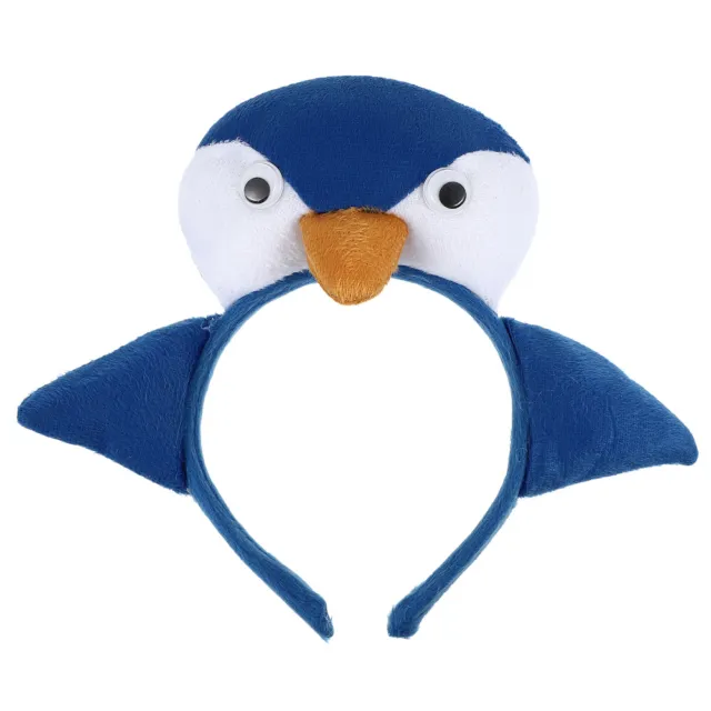 Fascia per capelli peluche natalizio pinguino imbottita fascia per capelli copricapi animale