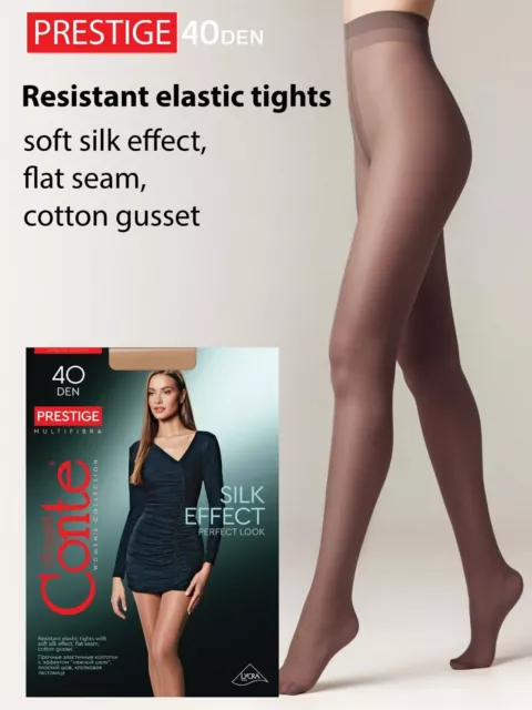 Conte PRESTIGE 40 Den Resistant Multifibra Sheer Tights