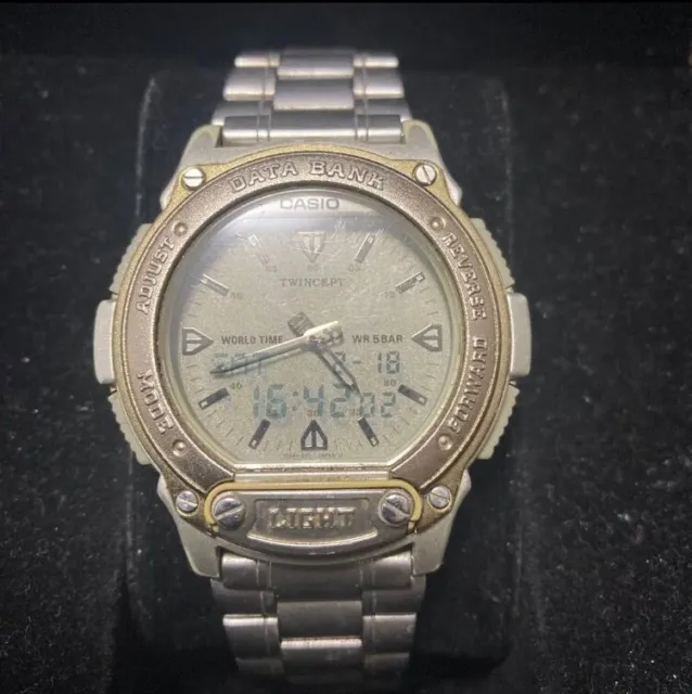 CASIO ABX-60 Databank ana-digi watch 1995