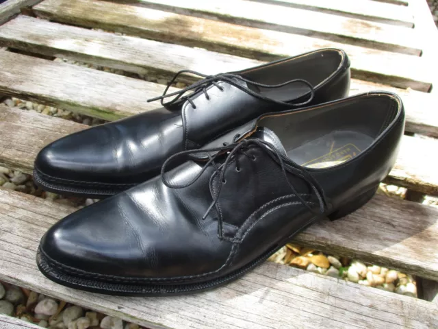 Nettleton true vintage black leather oxfords dress shoes 9.5AAA