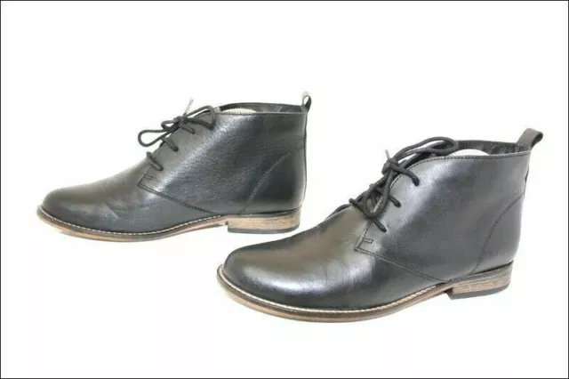 ERAM Bottines & Low Boots Cuir Lisse Noir Doublées Cuir T 39 TTBE 2