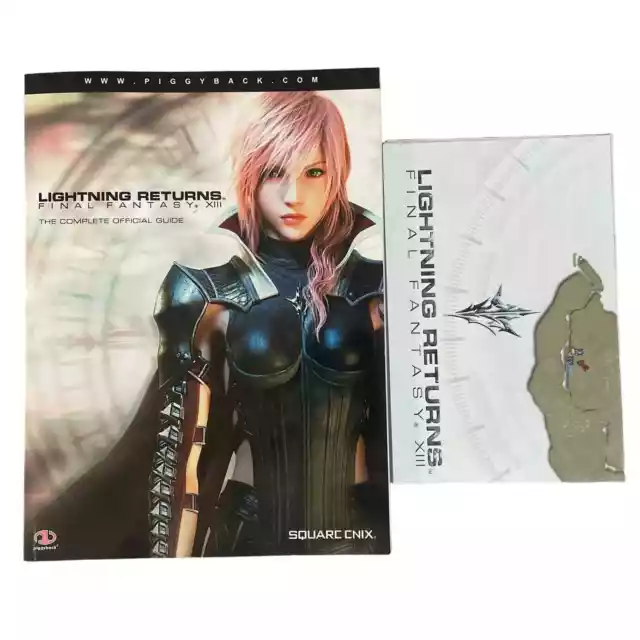 Final Fantasy XIII Lightning Returns Official Video Game Guide w/ Poster Map