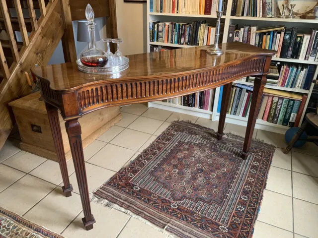A Late Vintage Georgian Style Hall Or Serving Table In Mahogany