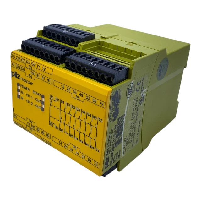 Mushroom PNOZX9P Safety Relay 777609 24V DC 5.5W 7n/o 2n/c 2so