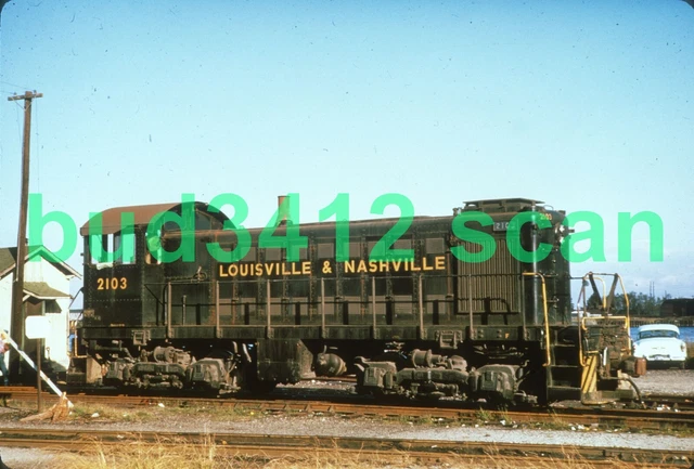 L&N Louisville & Nashville S-2 #2103 at ?? DUPLICATE Slide!