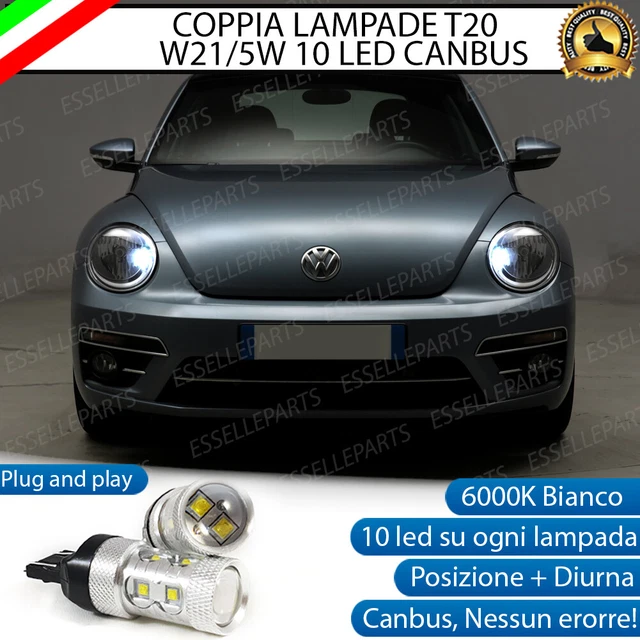 Lâmpada Led T20 W21/5w 12v 7443 22 Leds Smd 2 Polos Branca - 1 Par - Escorrega O Preço - Foto 2