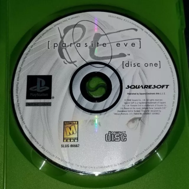 Parasite Eve REPRODUCTION CASE No Disc Ps1 