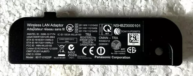 Panasonic W-LAN N5HBZ0000101 8017-01620P WLU5150-D81 aus TX-L42ETN63 und andere