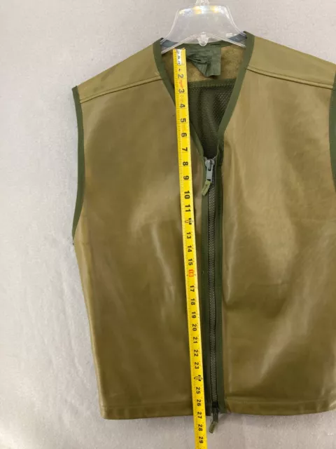 Jerkin Protective Combat Mens Vest Medium Green Military Hunting Full Zip 3