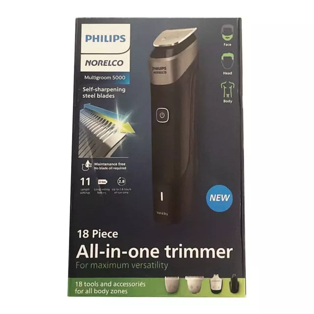 Philips Norelco MG5910/49 Multigroom 5000 All-in-One Trimmer - 18-in-1