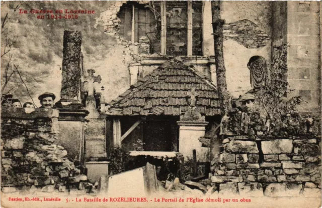 CPA AK Military - The Battle of Rozelieures - The Portal of the Church (698536)