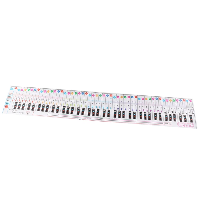 PIANO KEYBOARD NOTE 88 Key Chart Portable Waterproof Learning Guide For
