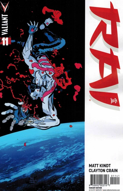Rai #11 1:20 Paul Maybury Variant Valiant 2014 Matt Kindt Clayton Crain