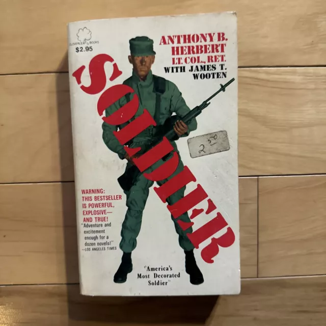 Soldier Anthony B. Herbert Tony  Paperback PB 1979 Vietnam Rare