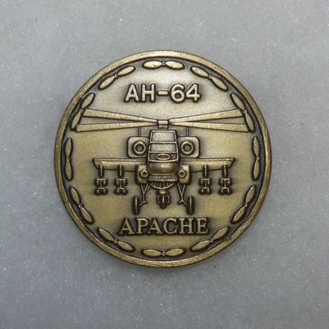 US Army AH-64 Apache Helicopter Boeing Maintenance Excellence Challenge Coin