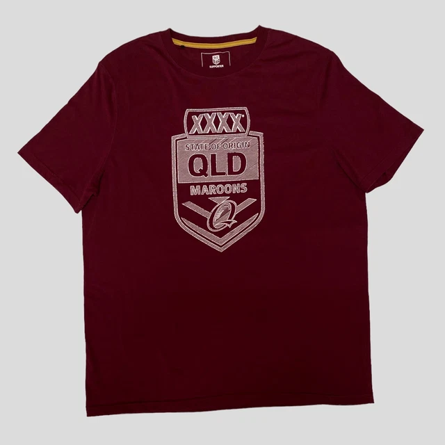 Qld maroons state of origin rugby league supporter shirt 2xl canterbury