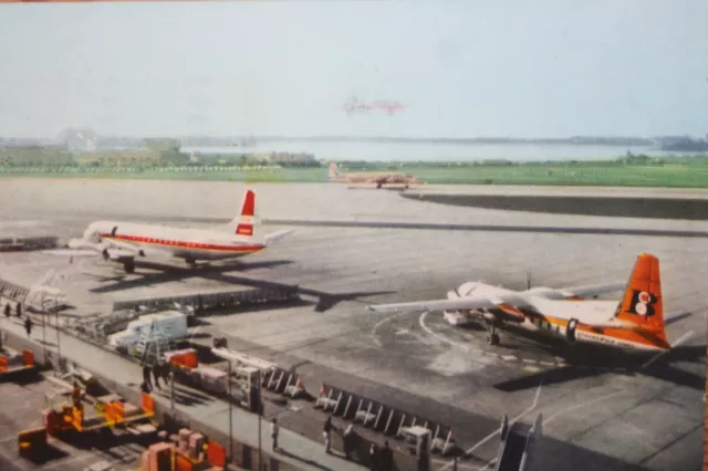 AK Airliner Postcard Flugzeug FLUGHAFEN SAN DIEGO Bonanza, PSA