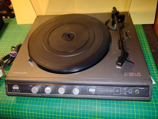 REALISTIC (TANDY) STEREO 95 - Record Player Turntable - FAULTY, SPARES ...
