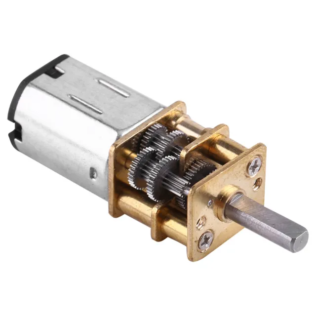 Professional DC 6V Speed Reduction Gear Motor With Full Metal Gearbox 15RPM