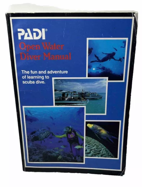 PADI Open Water Diver Manual 1988 - Scuba Diving - Vintage Paperback