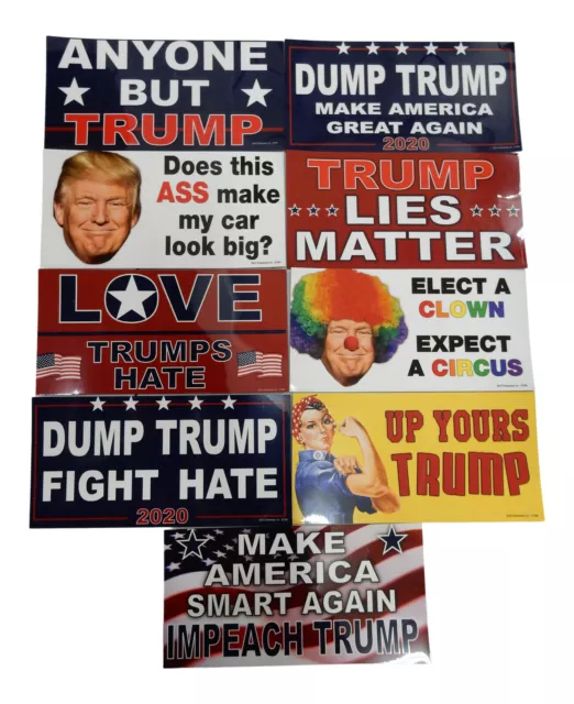 NEW! Anti Donald Trump Car Refrigerator Magnet Decal Funny Impeach Dump MAGA