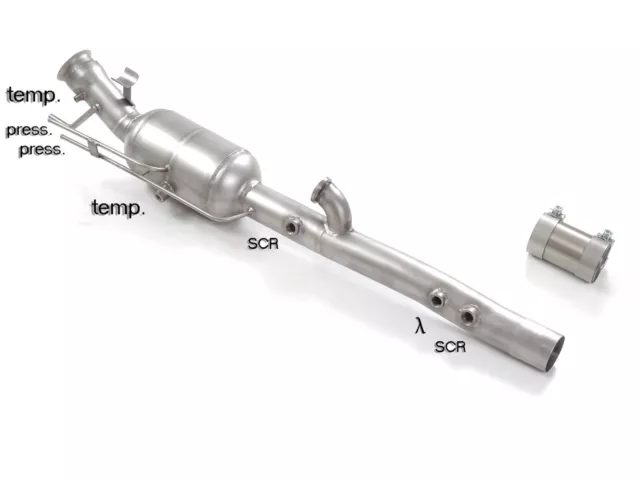 Catalizzatore GR.N e tubo sostituzione FAP Mercedes GLA (X156)  200d 2014>>07/18