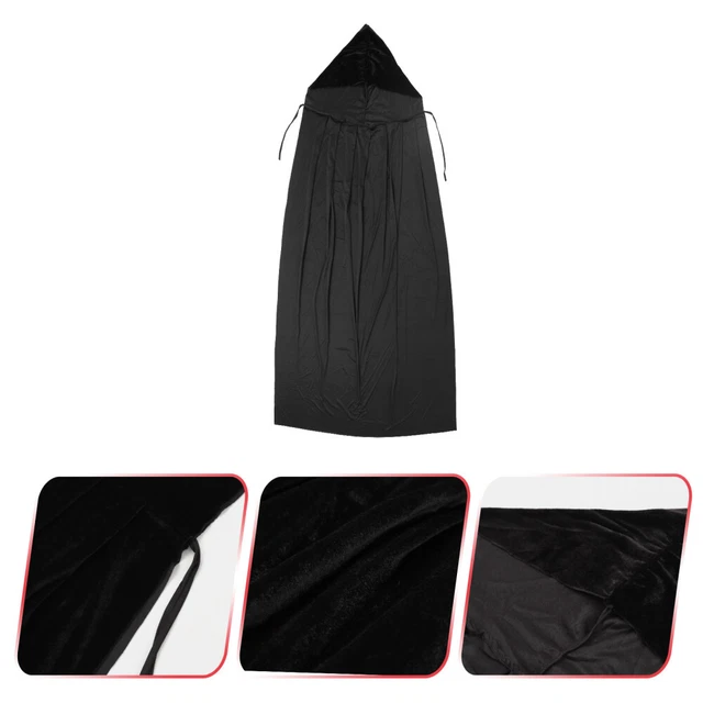 Mantello con cappuccio Halloween uomo mago abiti cosplay vampiro mantello Miss