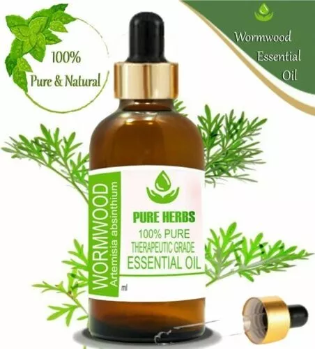 Pure Herbs Absinthe 100% Naturel Artemisia absinthium Essential Oil