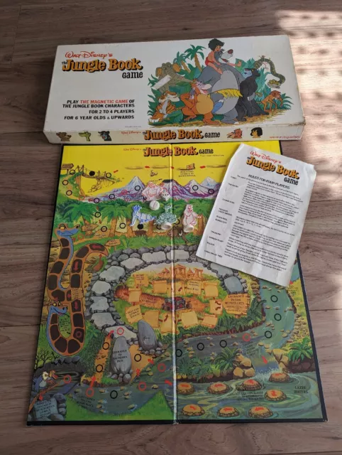 Vintage Walt Disney the jungle book game - Mike woods 1983 magnetic game for 2-4