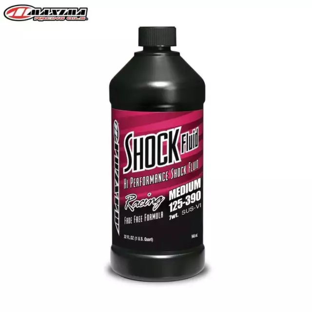 Maxima Hi-Performance Motocross Suspension Shock Fluid - Medium SAE 7w 946ml