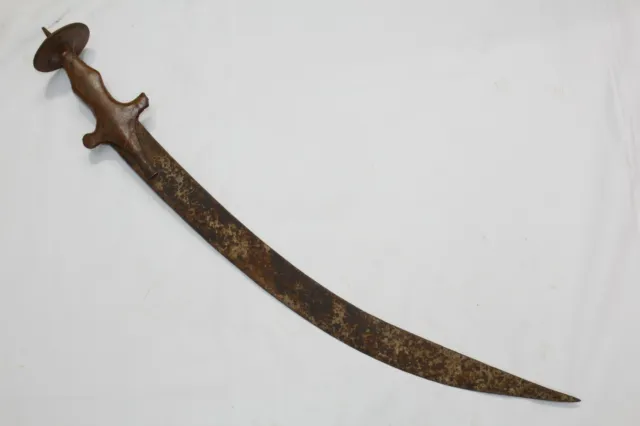 Antique Sword Dagger Hand Forged Steel Blade Old Iron Handle C 351