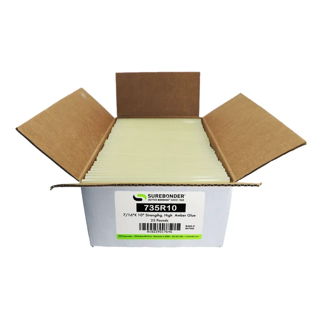 Surebonder Bulk Industrial Strength Hot Glue Sticks - 25 lb