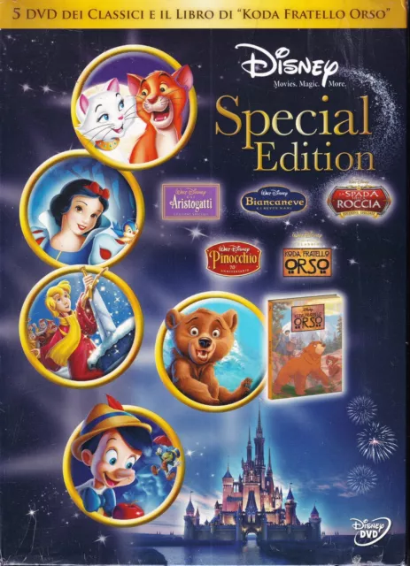 DISNEY SPECIAL EDITION BOX COFANETTO 5 Dvd ::: SIGILLATO ::: 1^ Ed. WALT DISNEY