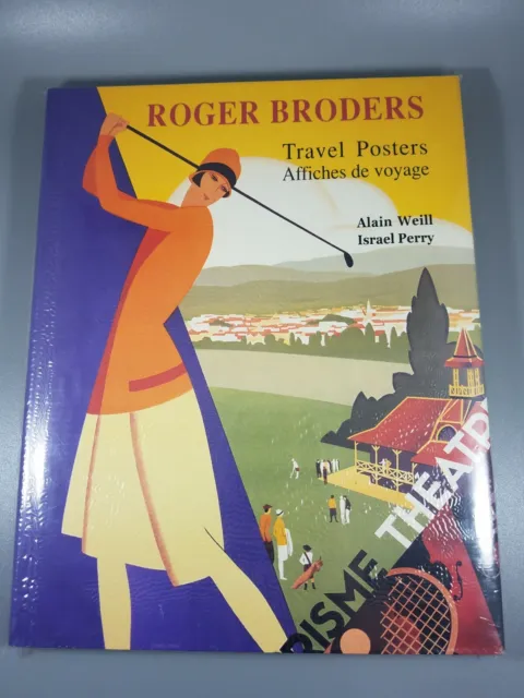 Roger Broders TRAVEL Posters Hardcover Book; Israel Perry & Alain Weill, Sealed