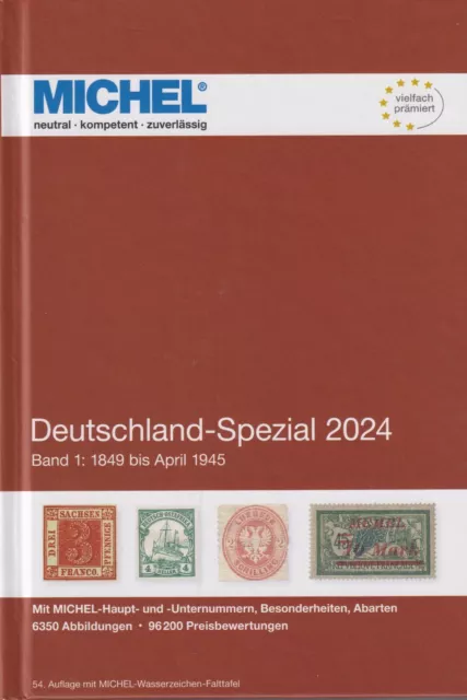 Michel Deutschland Spezial Band 1 2024, bis April 1945  NEU