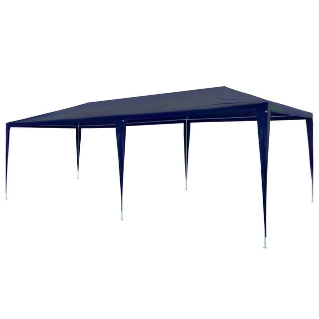 Pavillon 3x6 m Partyzelt Gartenzelt Festzelt Zelt Gartenpavillon Bierzelt Blau