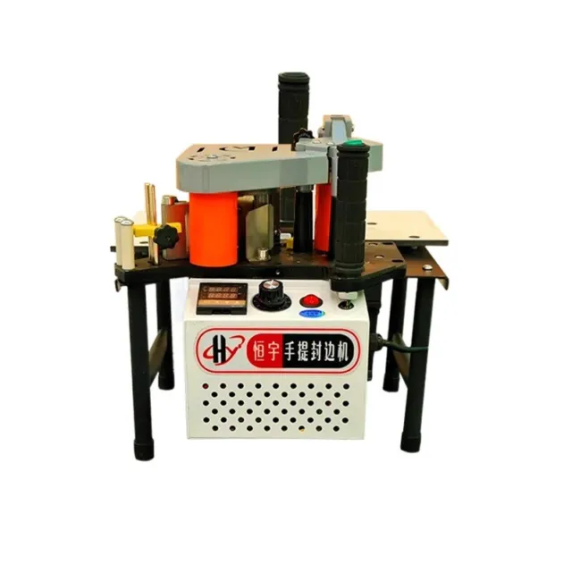 Portable Edge Banding Machine  Two-sided Gluing Edge Bander Woodworking Tool