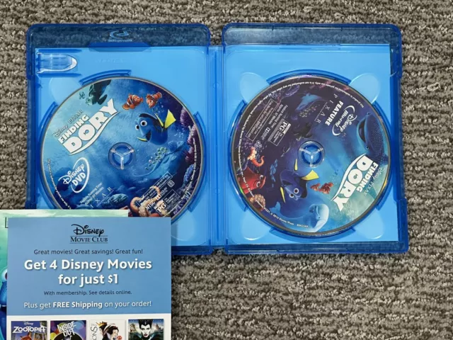 Finding Dory (Blu-ray + DVD, 3-Disc Set) With Slipcover 3