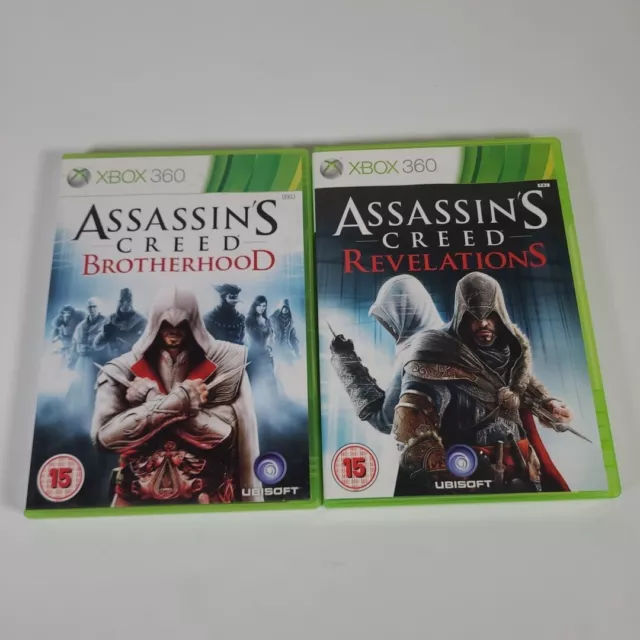 Assassins Creed Revelation & Brotherhood Bundle Xbox 360 Video Game Manuals PAL