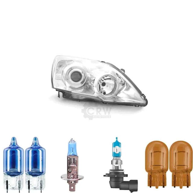 Faro Anteriore Alogeno Completo Johns Per Honda CR-V RD1 (1995-2002) | Set Destro E Sinistro Con Lampadine H4 E Indicatori - 2